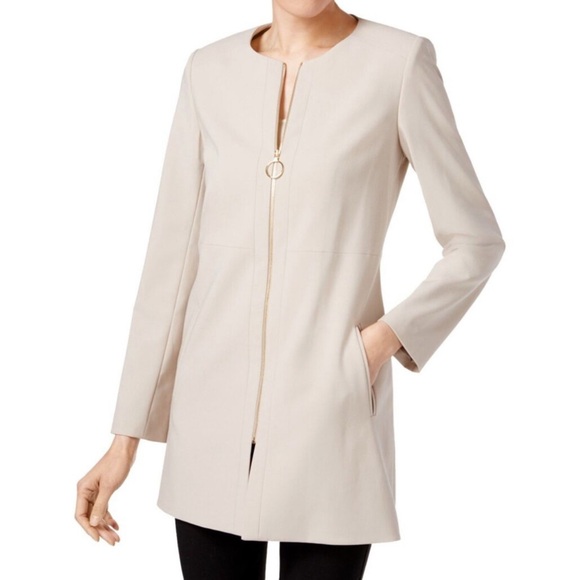 Calvin Klein Jackets & Blazers - Calvin Klein Elegant Cream Women's Coat